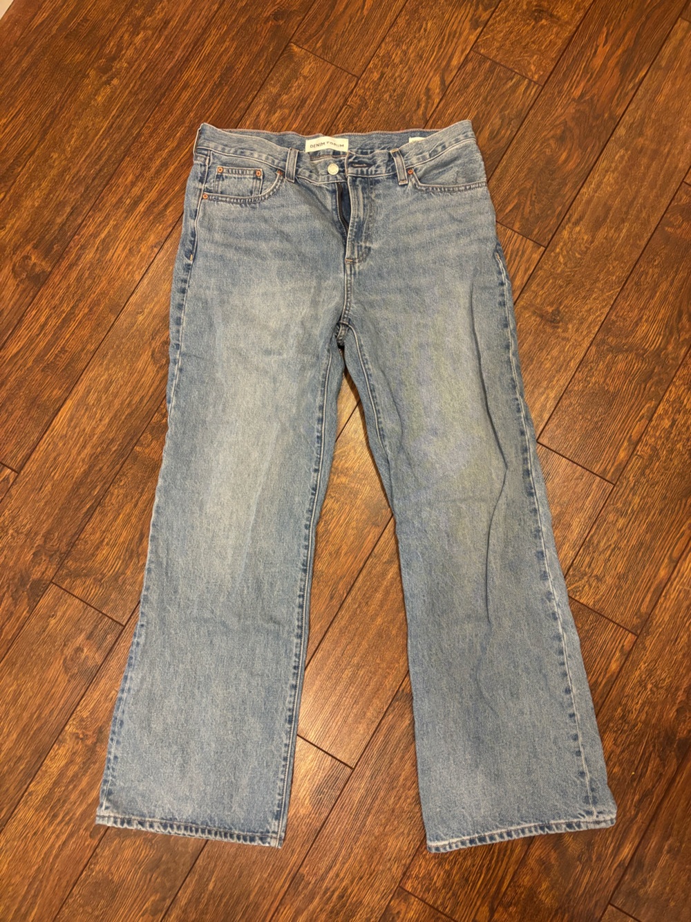 Denim Forum The Farrah Lo-Rise Wide Jean